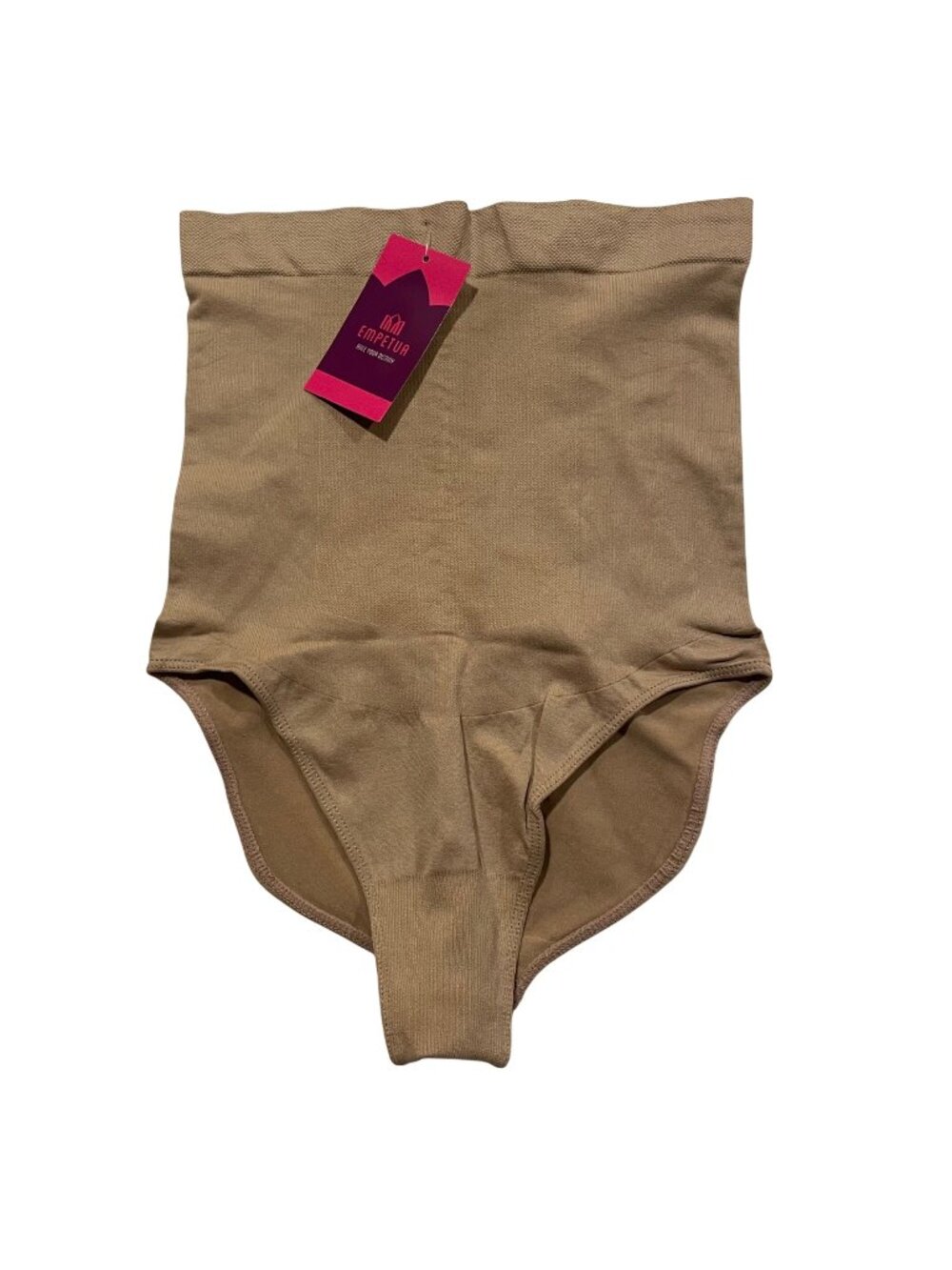 Shapermint Empetua High-Waisted Shaper Panty Tan Beige Nude Sz SM  54001